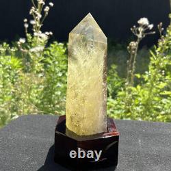 5.2LB Natural Smoky Citrine Crystal Obelisk Crystal Tower Wand Point and Stand
