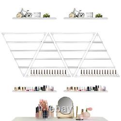 5pcs Metal Nail Polish Rack Wall Mount Display Organizer Holder Stand Brand New