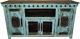 67 inch Turquoise Finish Rustic Tv Stand 36 Inch High Solid Wood Free Shipping