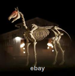 6 ft Life Size Standing Skeleton Horse and Pony Set Halloween Prop Can Ship