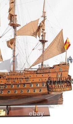 88-Inch SAN FELIPE SHIP MODEL XVII Century Spanish Armada Nautical Display Decor