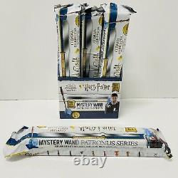 9x HARRY POTTER Special Edition Mystery Wand Patronus Series With Blue Stand NEW