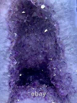 A+ 23.452LB Natural Amethyst geode quartz cluster crystal specimen healing+stand