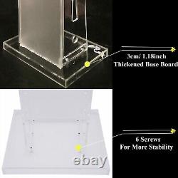 Acrylic Clear Conference Pulpit Podium Church Lectern Speech Podium Stand NEW