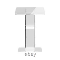 Acrylic Clear Podium Transparent Church Pulpit Plexiglass Lectern Stand Weddin