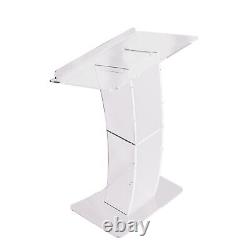 Acrylic Clear Podium Transparent Church Pulpit Plexiglass Lectern Stand Weddin