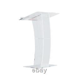 Acrylic Clear Podium Transparent Church Pulpit Plexiglass Lectern Stand Weddin