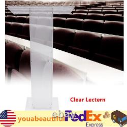 Acrylic Plexiglass Church Pulpit Podium Conference Transparent Presentat Stand