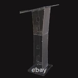 Acrylic Plexiglass Church Pulpit Podium Conference Transparent Presentat Stand