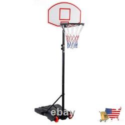 Adjustable Basketball Hoop System Stand with Wheels