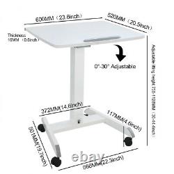 Adjustable Height Stand Up Laptop Table Lift Computer Desk Rolling Workstation