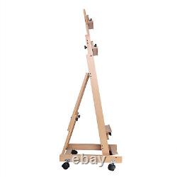 Adjustable Height Wooden H-Frame Artist Sketch Painting Easel Stand Art Rack
