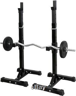 Adjustable Steel Squat Stand Barbell Rack (FAST SHIPPING!)