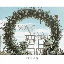 Archway Floral Wedding Decor Stand Welcome Ceremony Road Guide Rack Gold 8.86ft