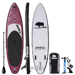 Atoll 11' Foot Inflatable Stand Up Paddle Board, iSUP, Paddle, Colorado shipping