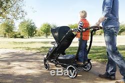 Austlen Entourage Double Stroller in Black With Sit + Stand Seat! Free Shipping