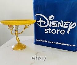 Authentic, New, Disney Beauty and the Beast LUMIERE Cake Stand Ceramic, FREE SHIP