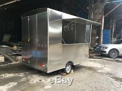 BN 2.5MX1.6M Stainless Steel Concession Stand Trailer Mobile Kitchen Ship By Sea