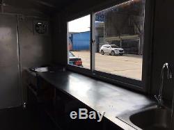 BN 3MX1.8M Stainless Steel Concession Stand Trailer Mobile Kitchen Ship By Sea