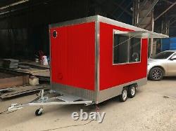 BN 9.8ft 3mx1.8m Concession Stand Food Trailer Mobile Kitchen Shipped By Sea