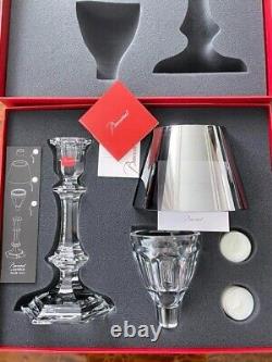 Baccarat Our Fire Candle Stand Silver New Shipping from Japan