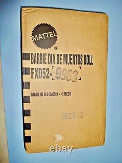 Barbie 2019 Dia De Los Muertos Fxd52 In Factory Tissue Wrapped Box Ships Free