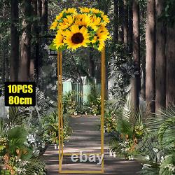 Bouquet Holder Tabletop Flower Stand Gold Solid Color Road lead 10 pieces Set