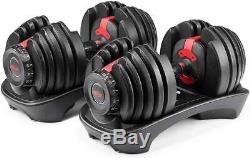 Bowflex SelectTech Dumbbells Pair + Stand with Media Rack Ready to be Shipped