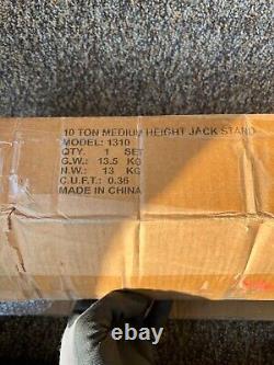 Box of 2 1310 10-Ton Medium Height Pin Type Jack Stands FAST Shipping