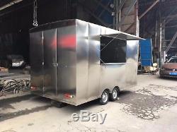 Brand New 3.5M Stainless Steel Concession Stand Trailer Kitchen Ship By Sea