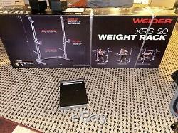 Brand New Weider XRS 20 Olympic Squat Rack/Bench Press Stand Ships Fast