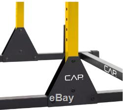 CAP Barbell PowerRack Exercise Stand Squat Rack PullUpBar Yellow FREE SHIP