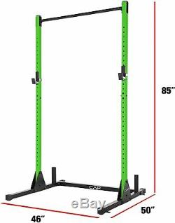 CAP Barbell Power Rack Exercise Stand Squat Rack PullUp Bar Green SHIPS NOW