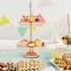 Cake Display Stand Elegant Decoration Tools Dessert Pedestal Mirror Tray Durable