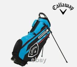 Callaway 2021 Chev Stand Bag Mens Golf 9 4Way 5lbs Ems/Ups# Ship# Black/Blue