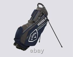 Callaway 2021 Chev Stand Bag Mens Golf 9 4Way 5lbs Ems/Ups# Ship# Navy/Charcoal