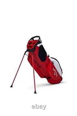 Callaway Golf 2022 Fairway C Stand Bag Single Strap White/Red Color