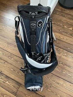 Callaway Stand Golf Bag 6-Way with Rain Cover Blue New Old Stock! Free Shipping