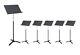 Carton of 6 Strukture Orchestral Music Stands, Flat Black NEW! Ships Fast