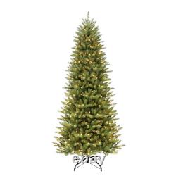 Christmas Tree, 9', Slim Fraser Fir, 800 Clear Lights, Stand, Free Shipping