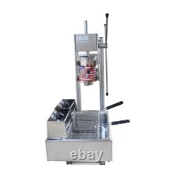 Commercial Manual Churros Machine, Spanish Donuts Churrera Maker With 12L Fryer