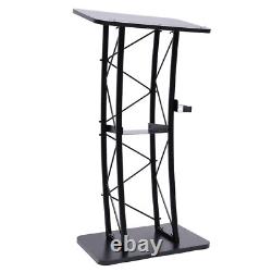 Curved Podium Stand for Presentations Stylish and Stable Design