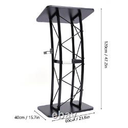 Curved Podium Stand for Presentations Stylish and Stable Design