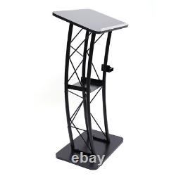 Curved Podium Stand for Presentations Stylish and Stable Design