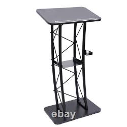 Curved Podium Stand for Presentations Stylish and Stable Design