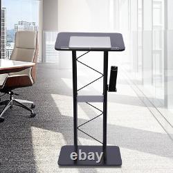 Curved Podium Stand for Presentations Stylish and Stable Design