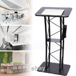 Curved Podium Stand for Presentations Stylish and Stable Design