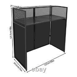 DJ Display Stand, DJ Event Booth Facade, Portable DJ Facade Booth Table, DJ Cont