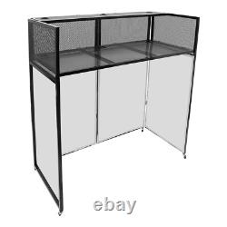 DJ Display Stand, DJ Event Booth Facade, Portable DJ Facade Booth Table, DJ Cont