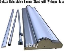 Deluxe Retractable Roll Up Banner Stand & Fullcolor Printed Banner Ship Same Day